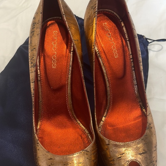 Sergio Rossi platform peep toe heels - Picture 3 of 4